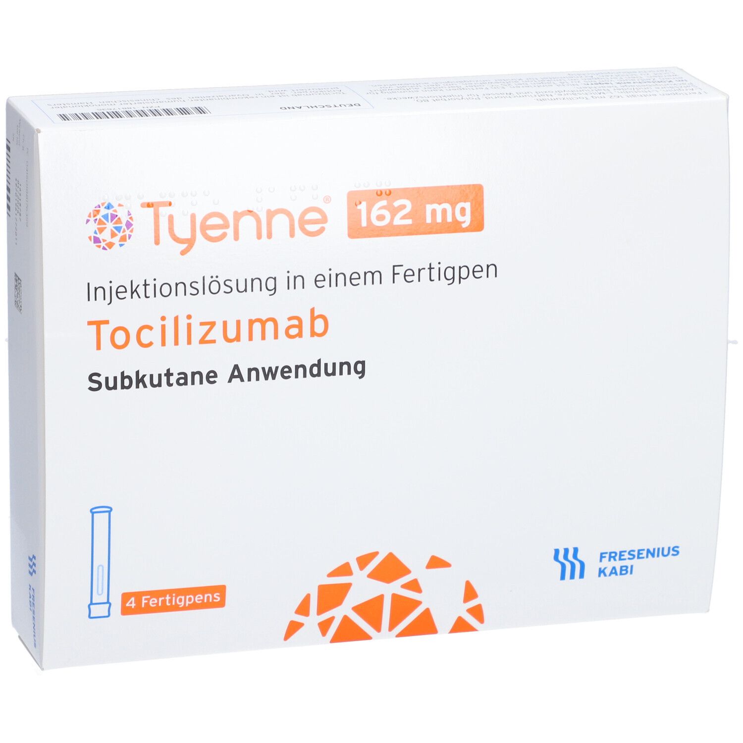 TYENNE 162 mg/0,9 ml Inj.-Lsg.in einem Fertigpen