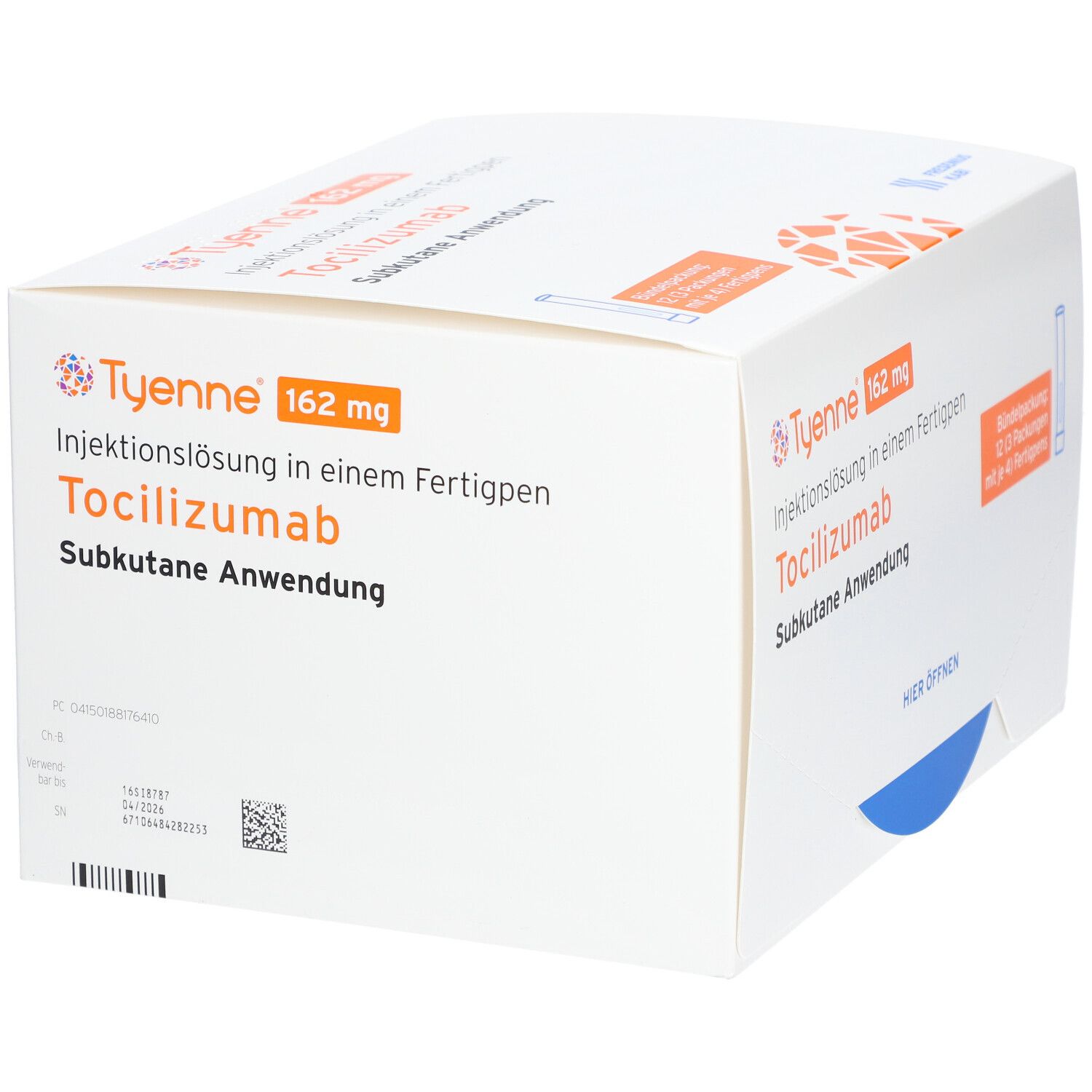 Tyenne 162 mg/0,9 ml Inj.-Lsg.in einem Fertigpen 12 St Injektionslösung in