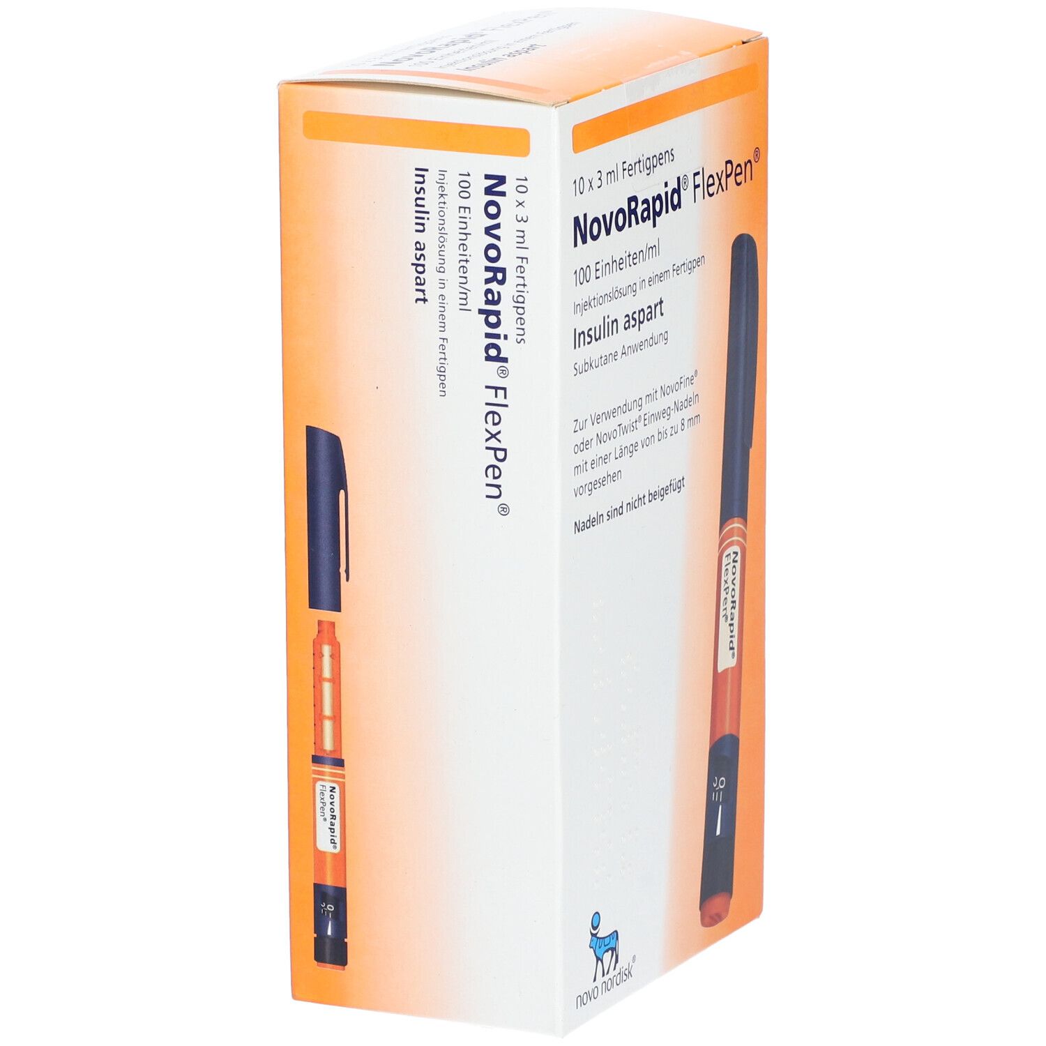 Novorapid FlexPen 100 E/ml Inj.-Lsg.i.e.Fertigpen 10x3 ml Injektionslösung