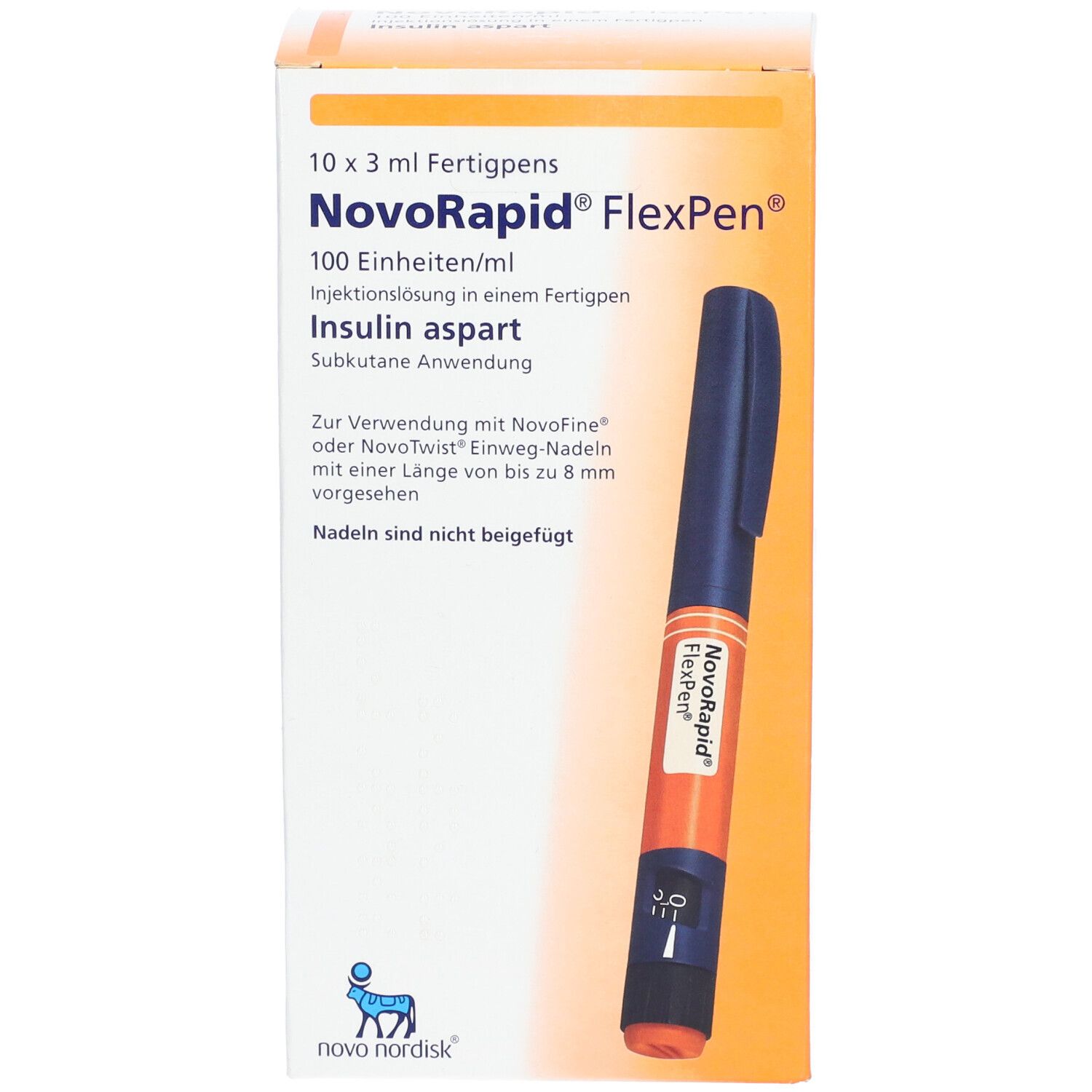 NOVORAPID FlexPen 100 E/ml Inj.-Lsg.i.e.Fertigpen