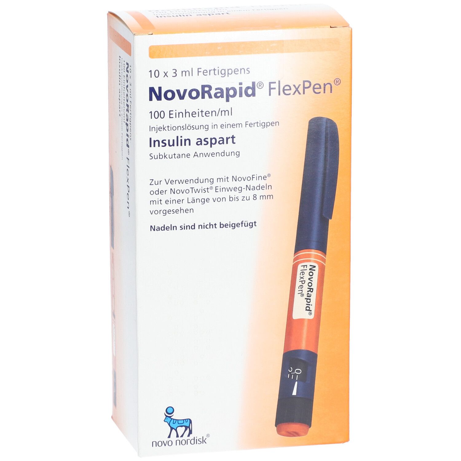 NOVORAPID FlexPen 100 E/ml Inj.-Lsg.i.e.Fertigpen