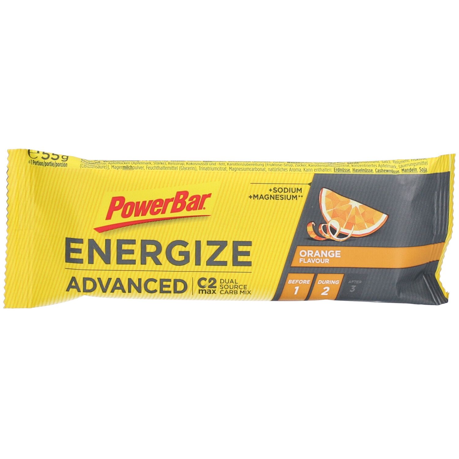 Powerbar Energized Advanced Riegel Orange 55 g