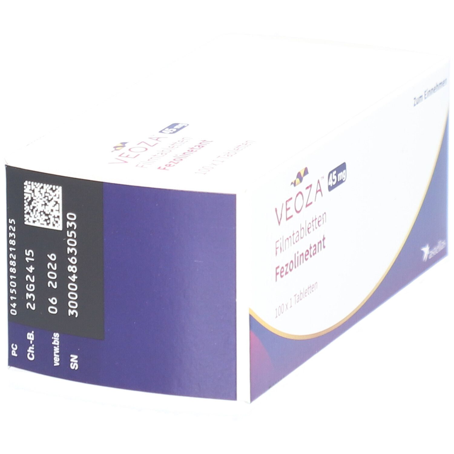 Veoza 45 mg Filmtabletten 100 St