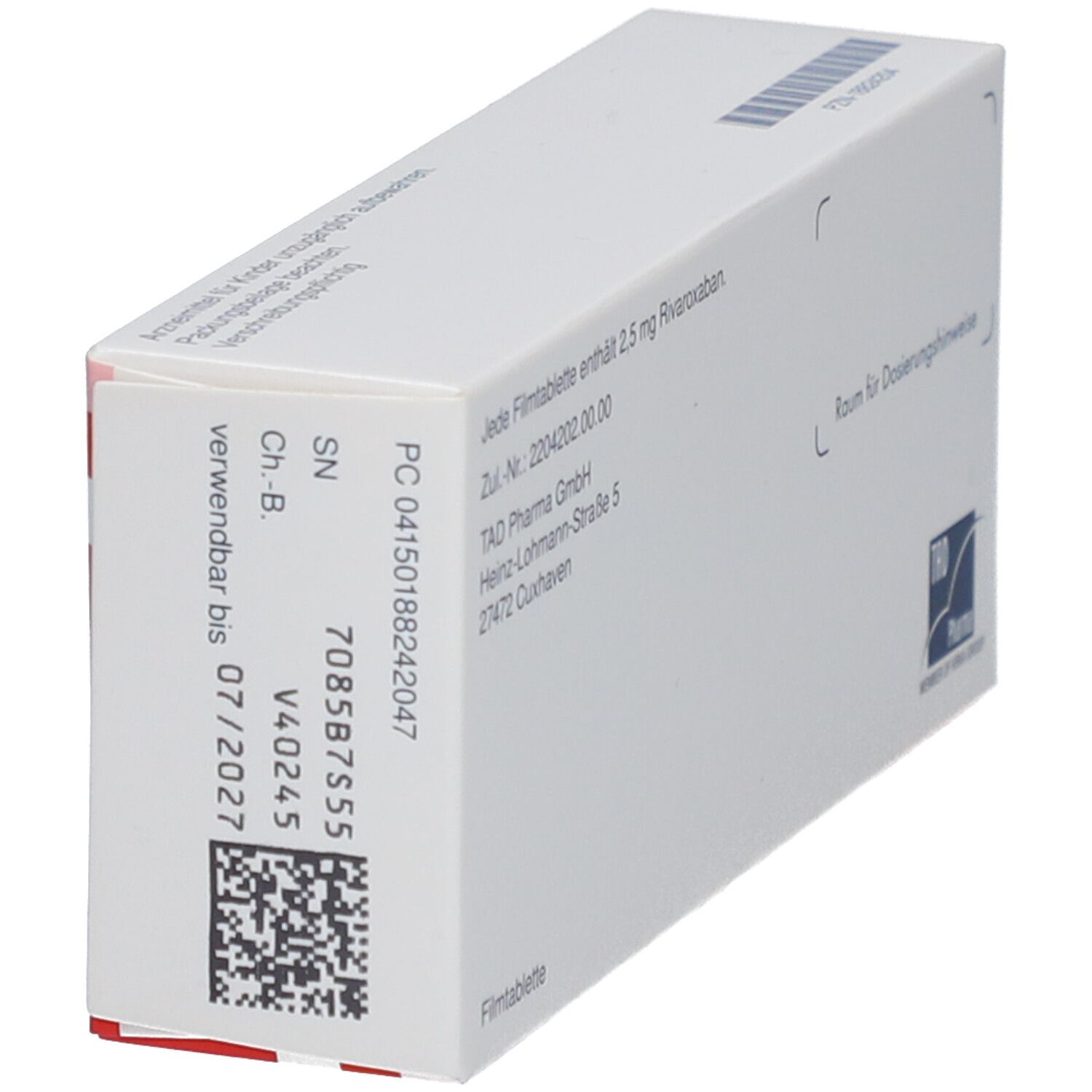 RIVAROLTO 2,5 mg Filmtabletten