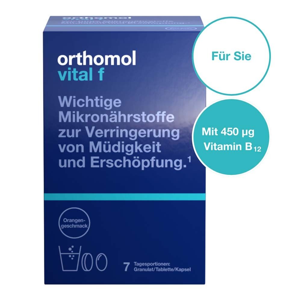 Orthomol Vital F Granulat/Kap./Tabl.Kombip.7 Tage 7 St Kombipackung