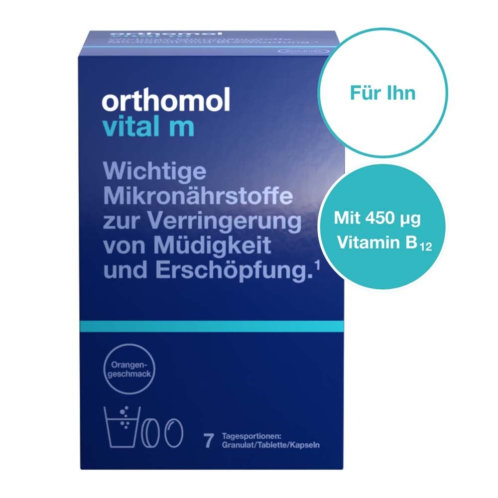 Orthomol Vital M Granulat/Kap./Tabl.Kombip.7 Tage 7 St Kombipackung