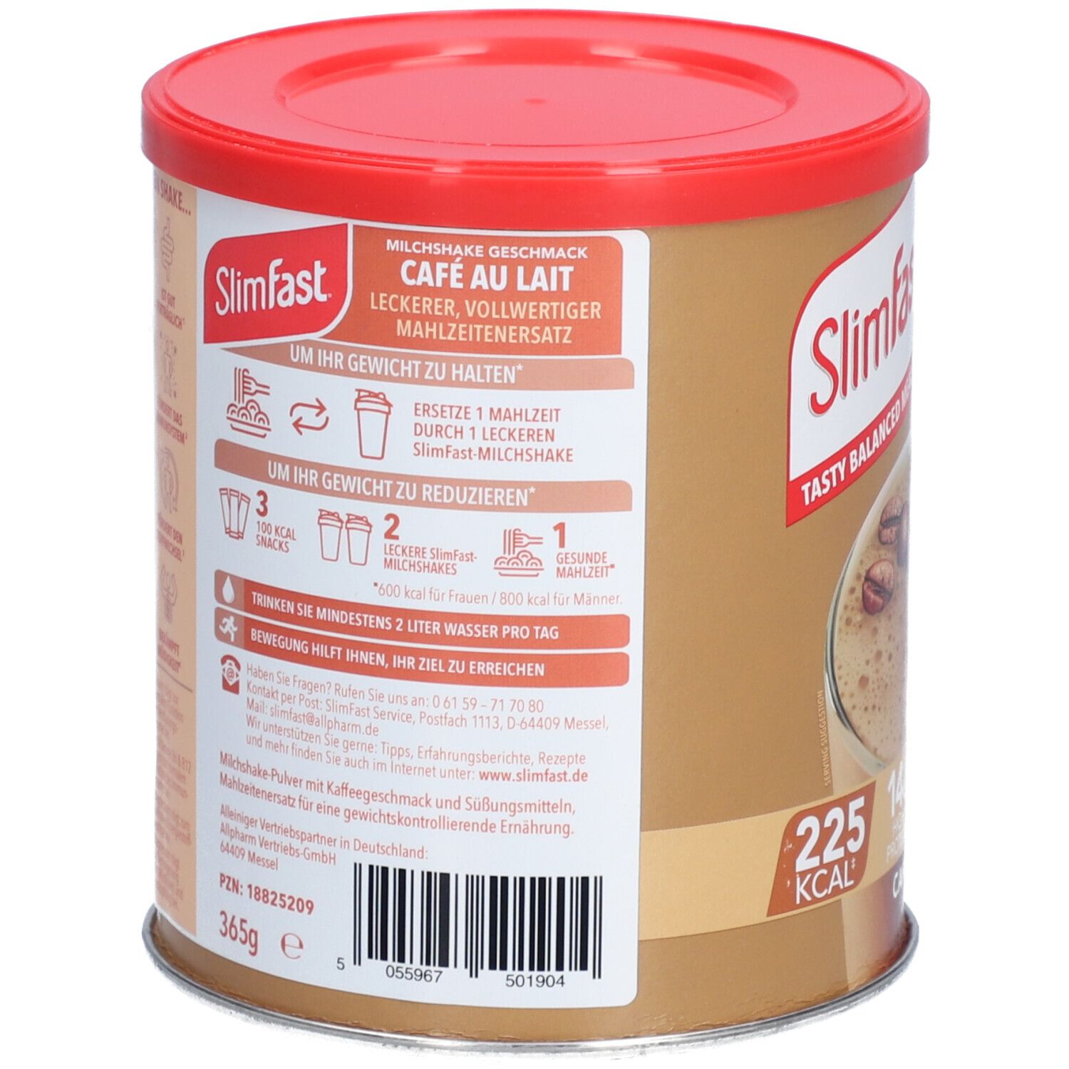 Slim Fast Pulver Cafe au Lait 365 g