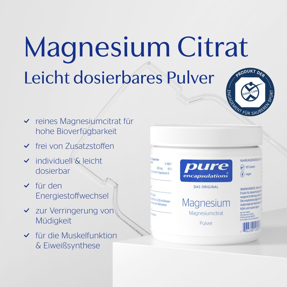 Pure Encapsulations Magnesium Magnesium Citrat Pulver