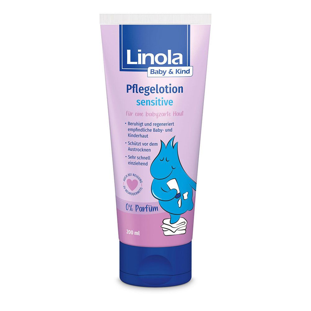 Linola Baby & Kind Pflegelotion sensitive - Leichte Lotion für sensible Baby- und Kinderhaut