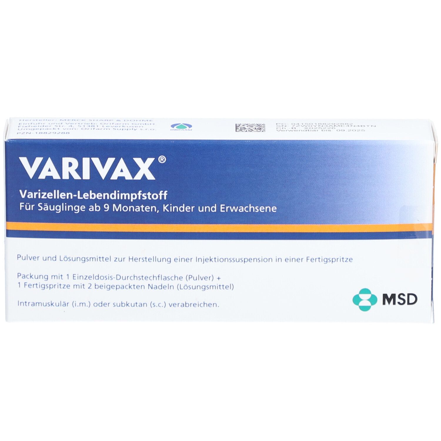 VARIVAX Plv.u.LM z.Her.e.Inj.-Susp.Fertigspritze