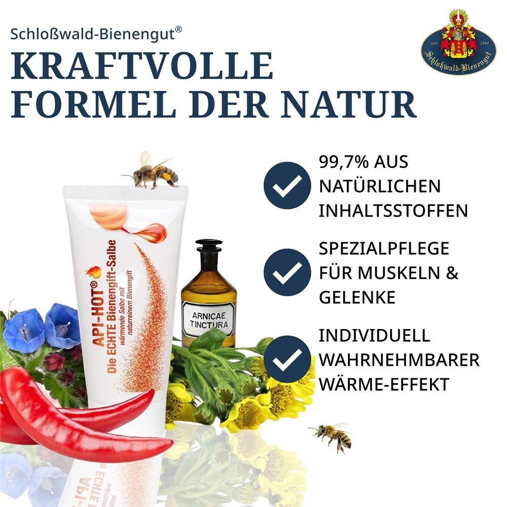 Schloßwald-Bienengut® API-HOT® Die ECHTE Bienengift-Salbe