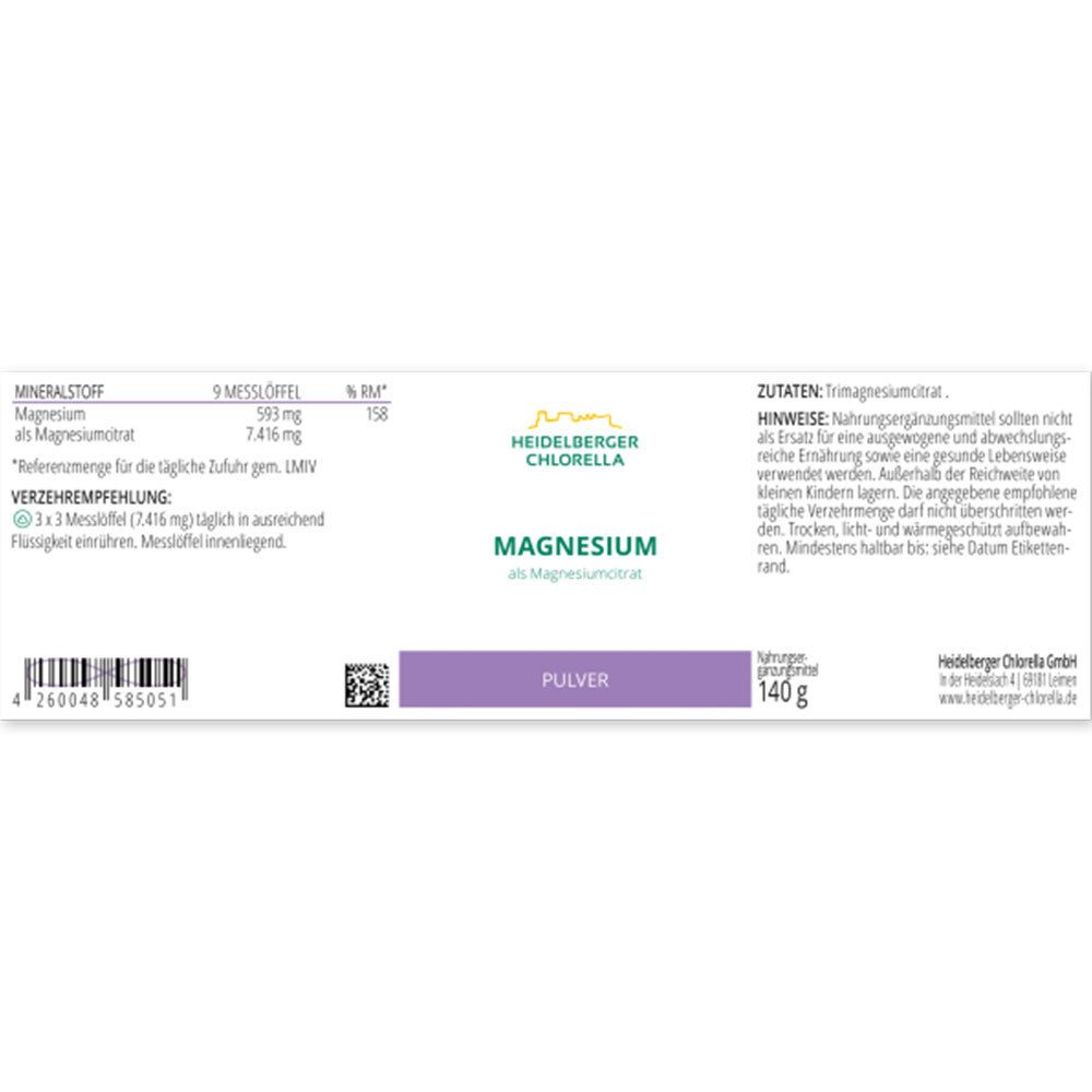 Magnesiumcitrat Pulver 140 g