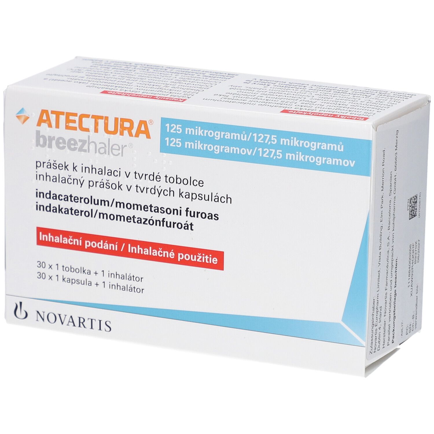 ATECTURA Breezhaler 125µg/127,5µg Hkp.m.Plv.z.Inh.