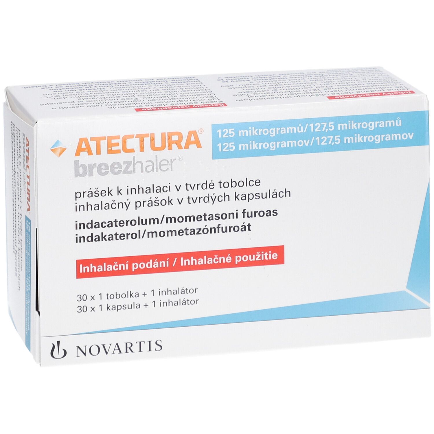 ATECTURA Breezhaler 125µg/127,5µg Hkp.m.Plv.z.Inh.