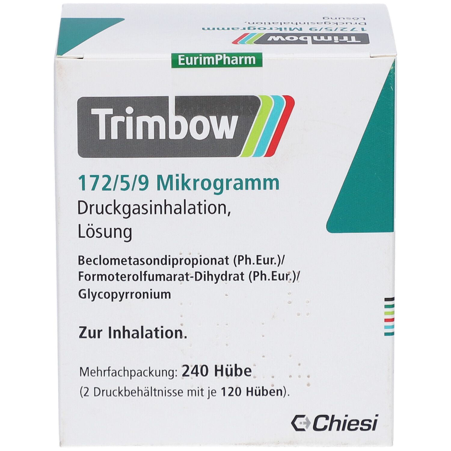TRIMBOW 172 µg/5 µg/9 µg 120 Hub Druckgasinhalat.