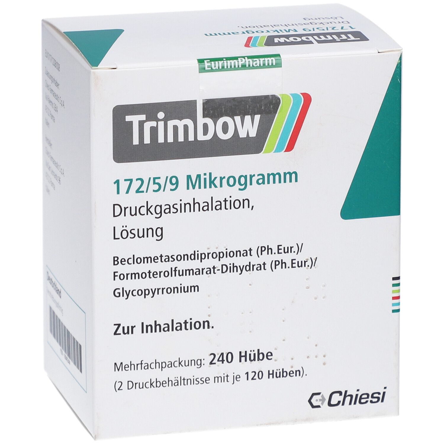 TRIMBOW 172 µg/5 µg/9 µg 120 Hub Druckgasinhalat.
