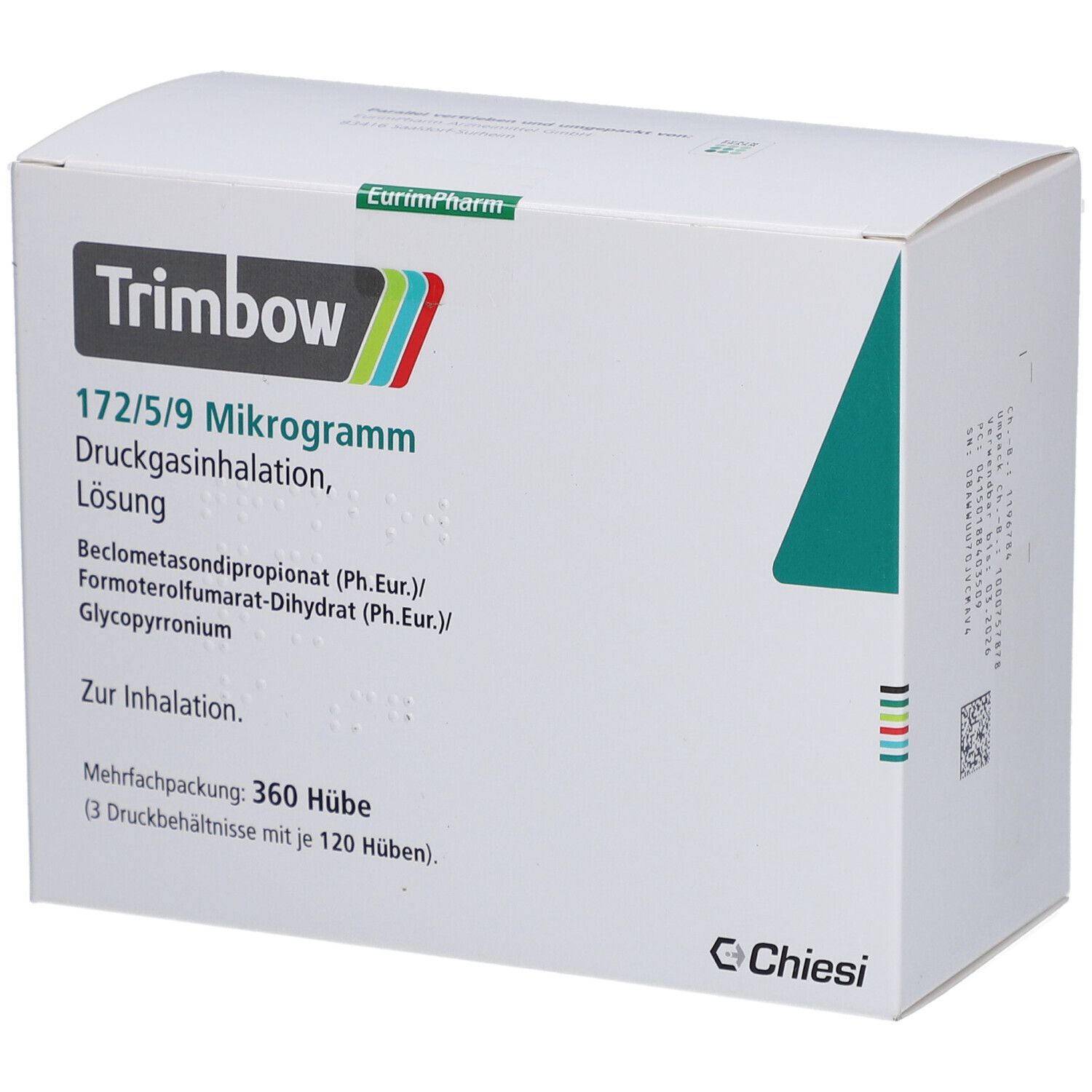 TRIMBOW 172 µg/5 µg/9 µg 120 Hub Druckgasinhalat.