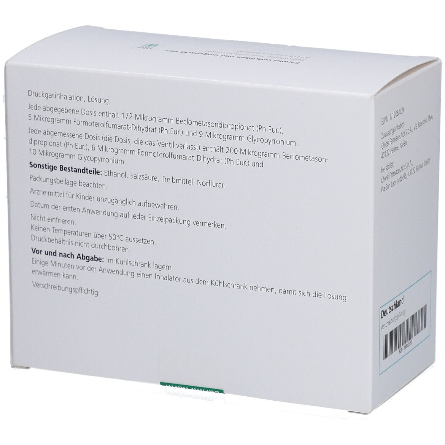 TRIMBOW 172 µg/5 µg/9 µg 120 Hub Druckgasinhalat.