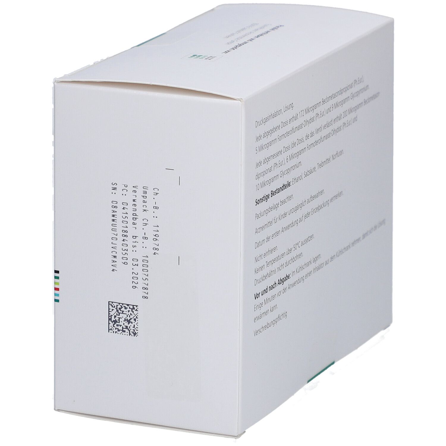TRIMBOW 172 µg/5 µg/9 µg 120 Hub Druckgasinhalat.