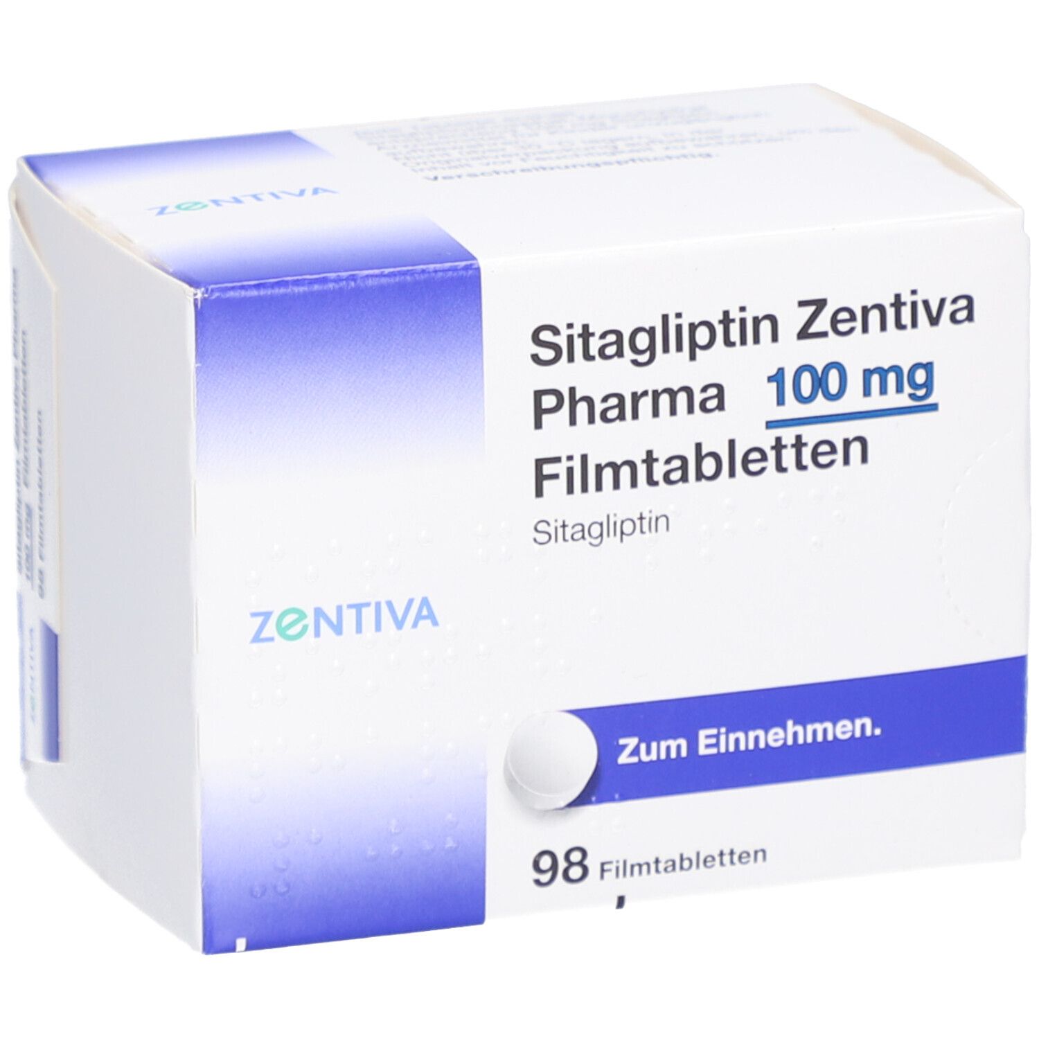 SITAGLIPTIN Zentiva Pharma 100 mg Filmtabletten