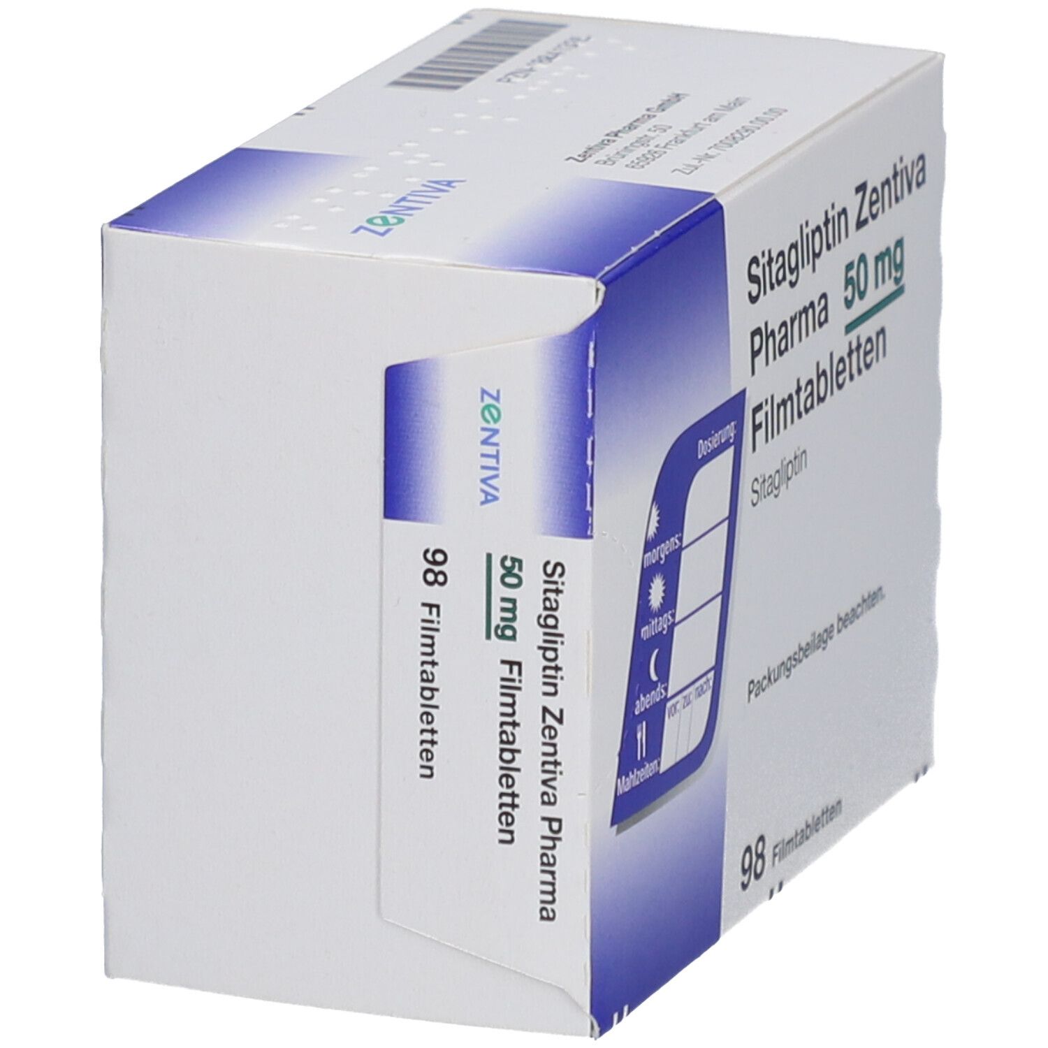 SITAGLIPTIN Zentiva Pharma 50 mg Filmtabletten