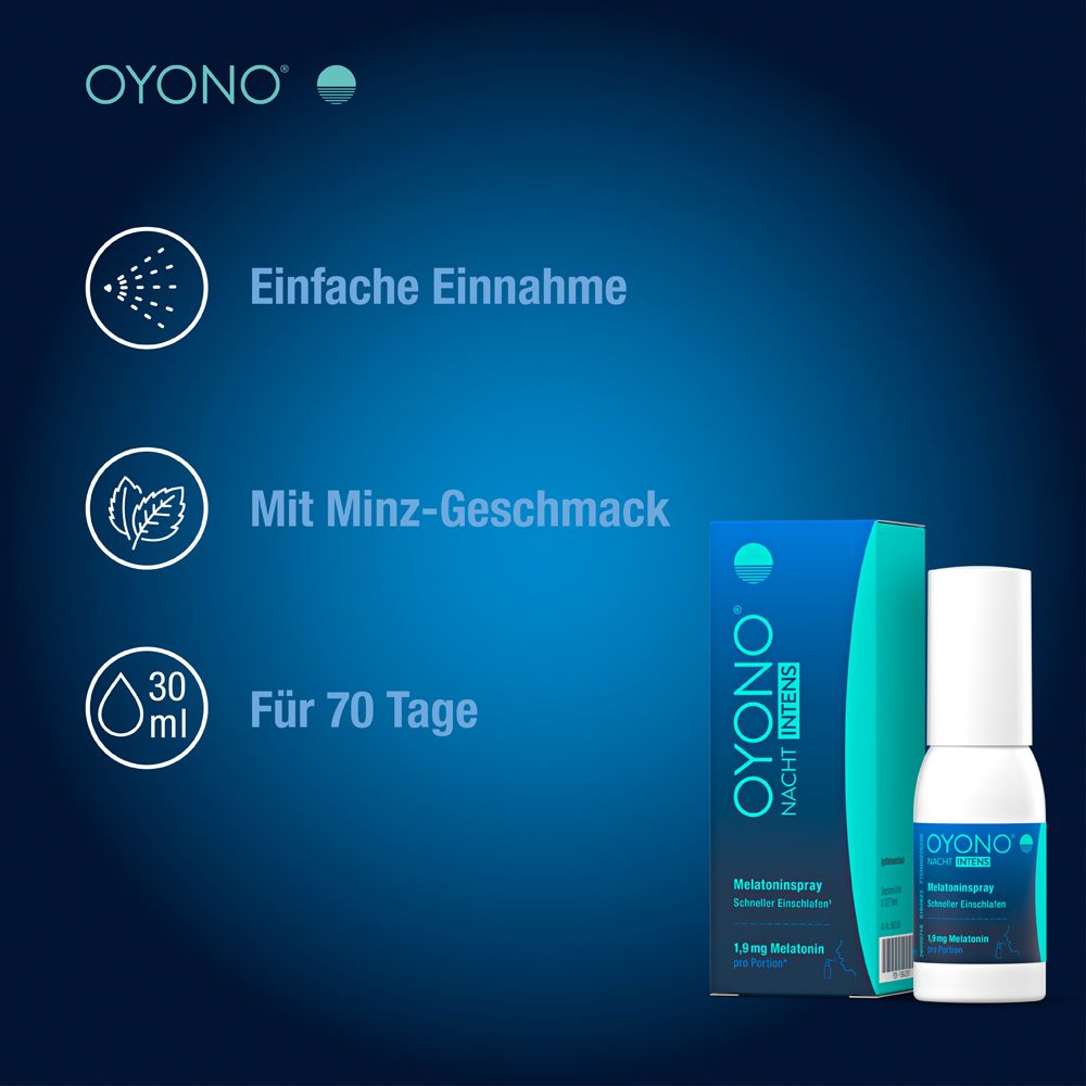 OYONO® NACHT INTENS Melatoninspray - 1,9 mg Melatonin