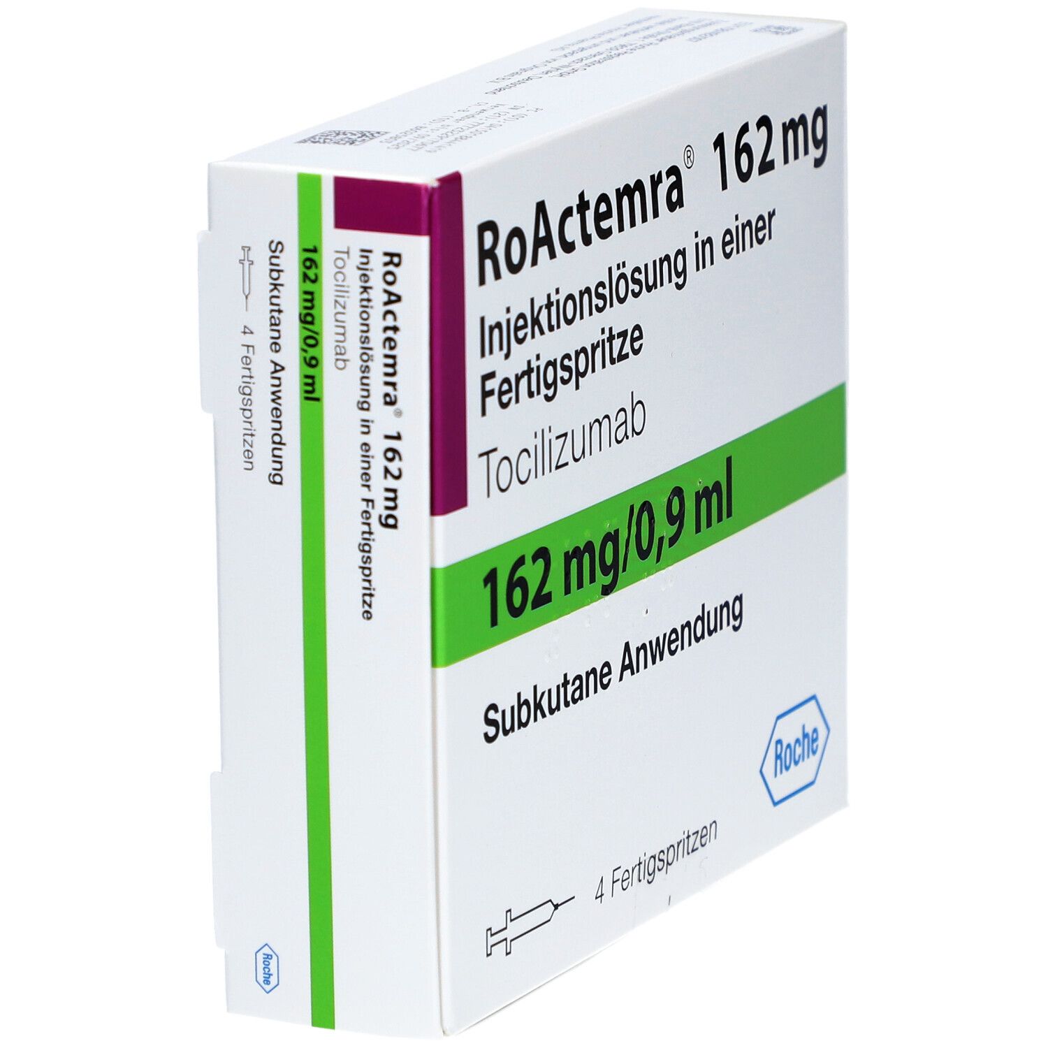 Roactemra 162 mg Inj.-Lösung i.e.Fertigspr. 4 St Infusionsemulsion