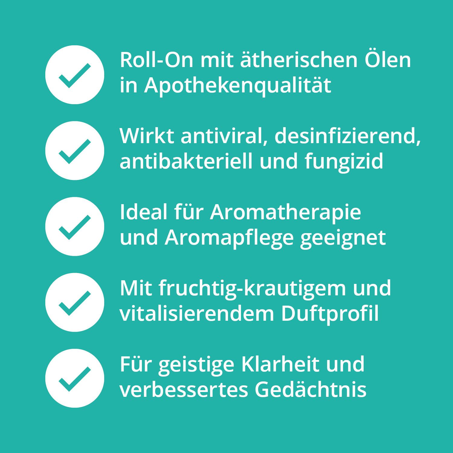 Konzentration & Fokus Roll-on 10 ml Ätherisches Öl