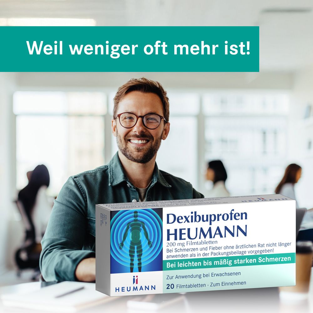 Dexibuprofen HEUMANN 200 mg Filmtabletten