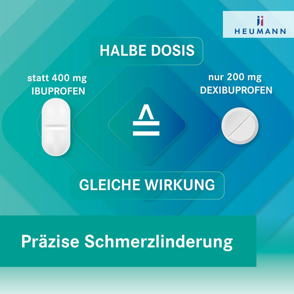 Dexibuprofen HEUMANN 200 mg Filmtabletten