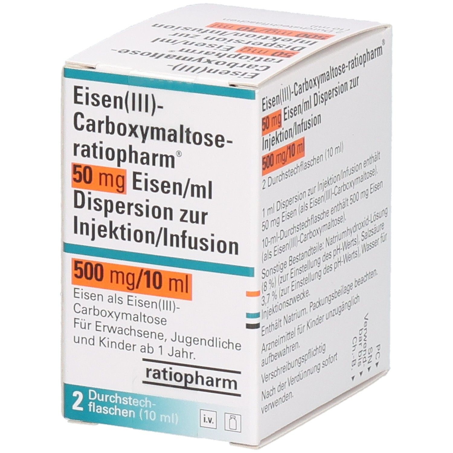 EISEN III-CARBOXYMALTOSE-ratio 50mg Eisen/ml 500mg