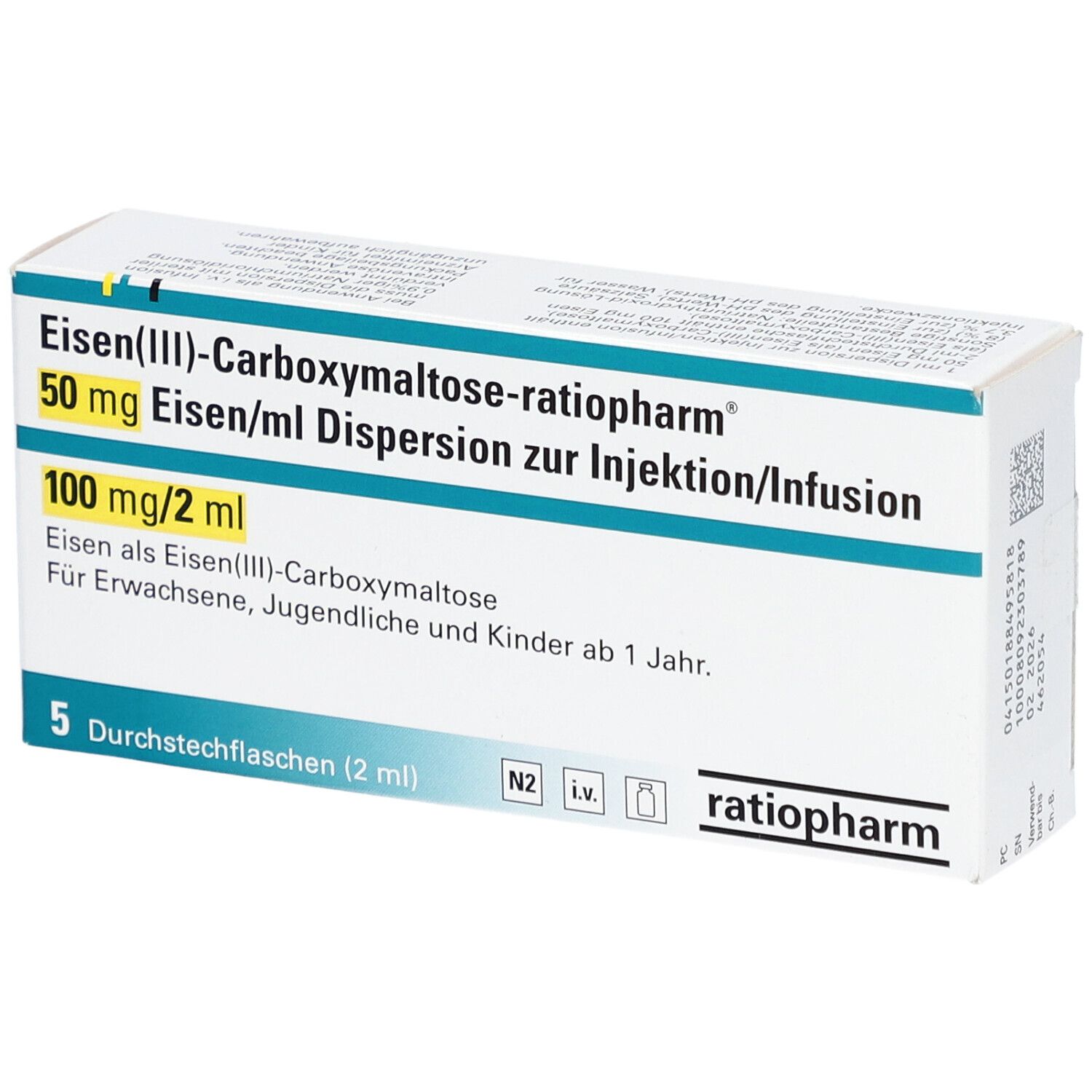 EISEN III-CARBOXYMALTOSE-ratio 50mg Eisen/ml 100mg