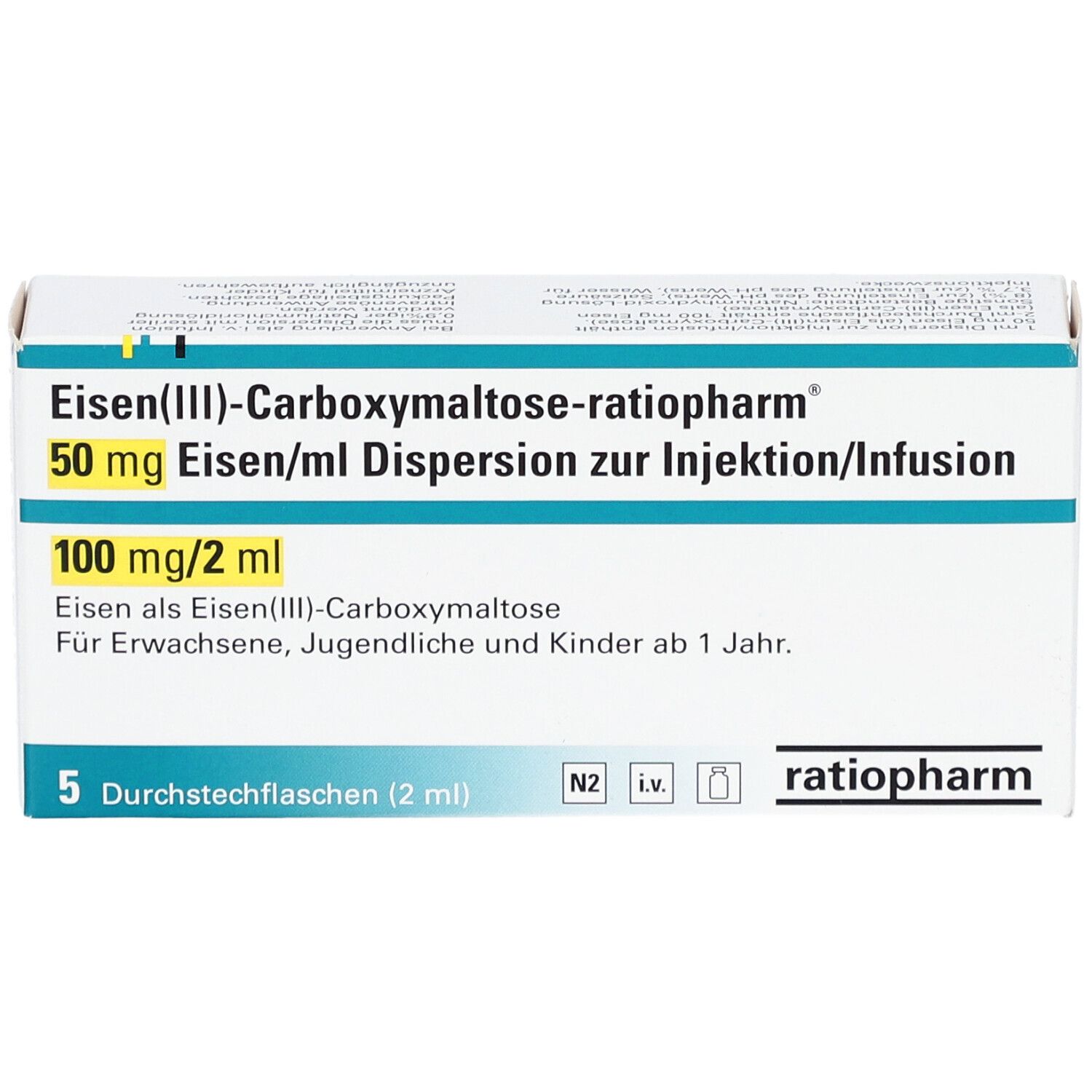 EISEN III-CARBOXYMALTOSE-ratio 50mg Eisen/ml 100mg