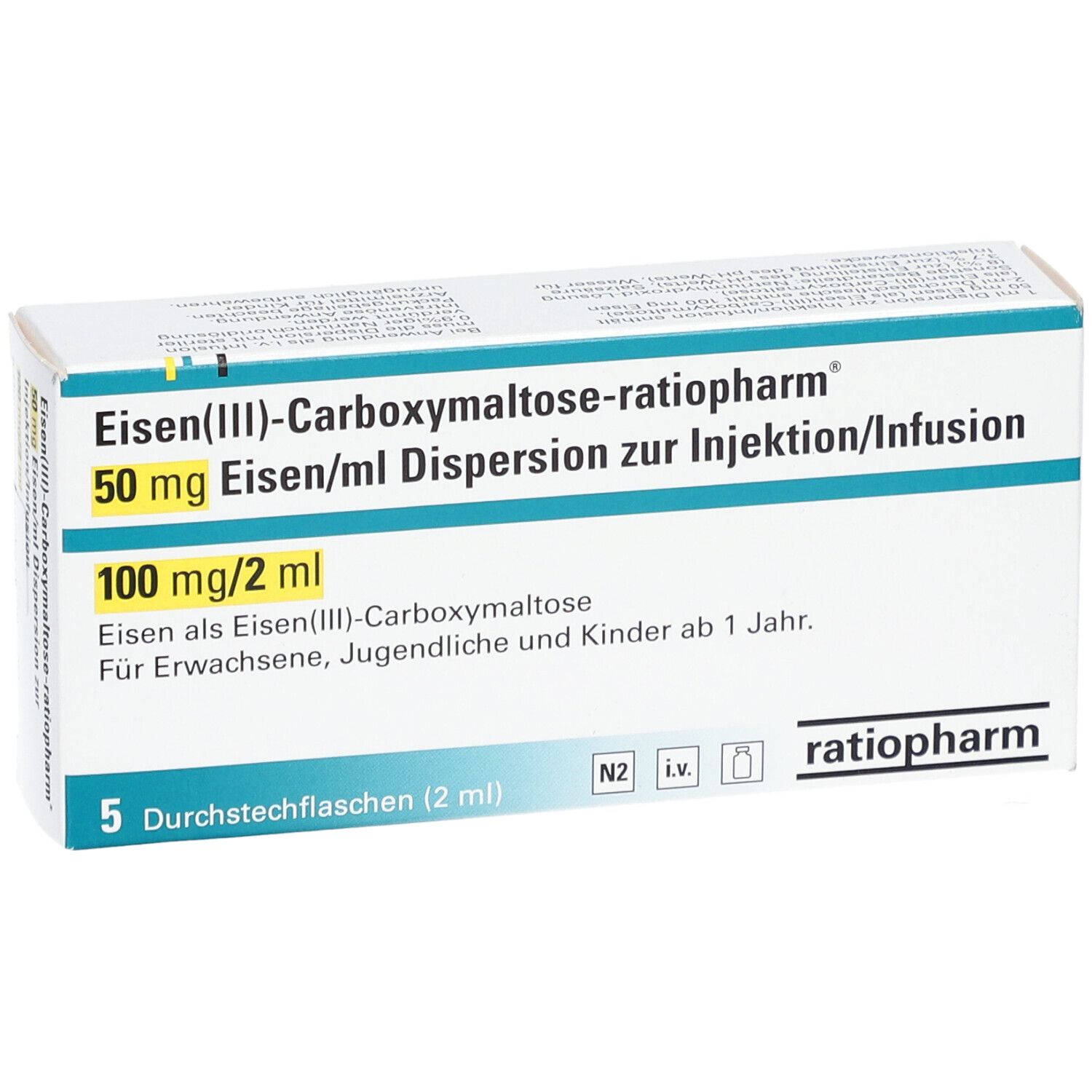 EISEN III-CARBOXYMALTOSE-ratio 50mg Eisen/ml 100mg