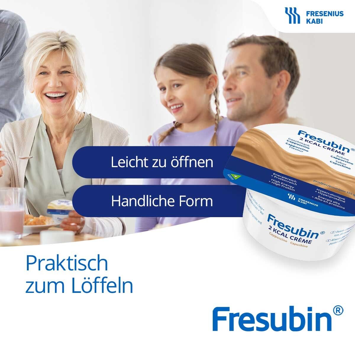 Fresubin 2 kcal Creme Praline | eiweißreicher Pudding bei Schluckstörungen & Dysphagie