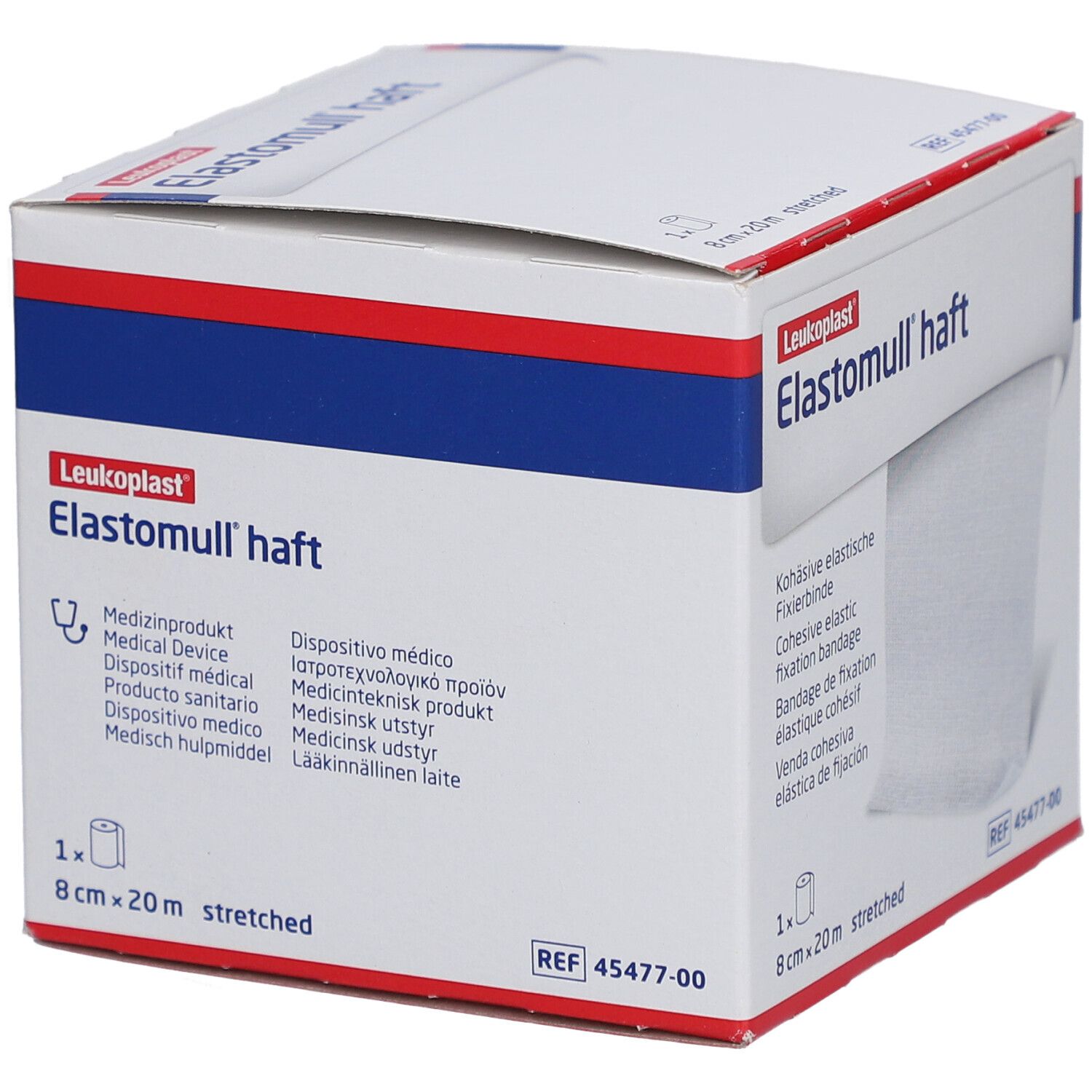 Leukoplast® Elastomull® haft Kohäsive elastische Fixierbinde 8 cm x 20 m