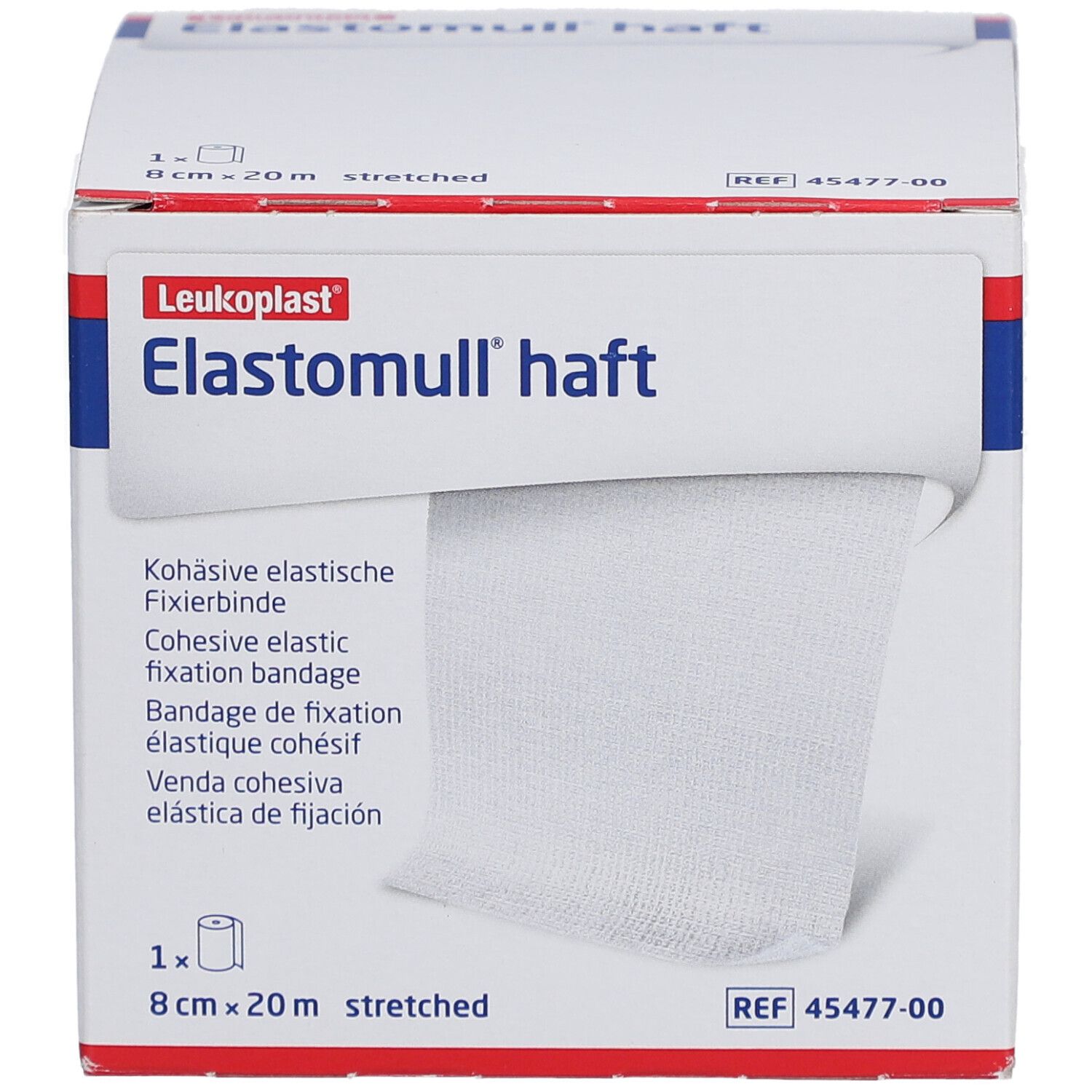 Leukoplast® Elastomull® haft Kohäsive elastische Fixierbinde 8 cm x 20 m