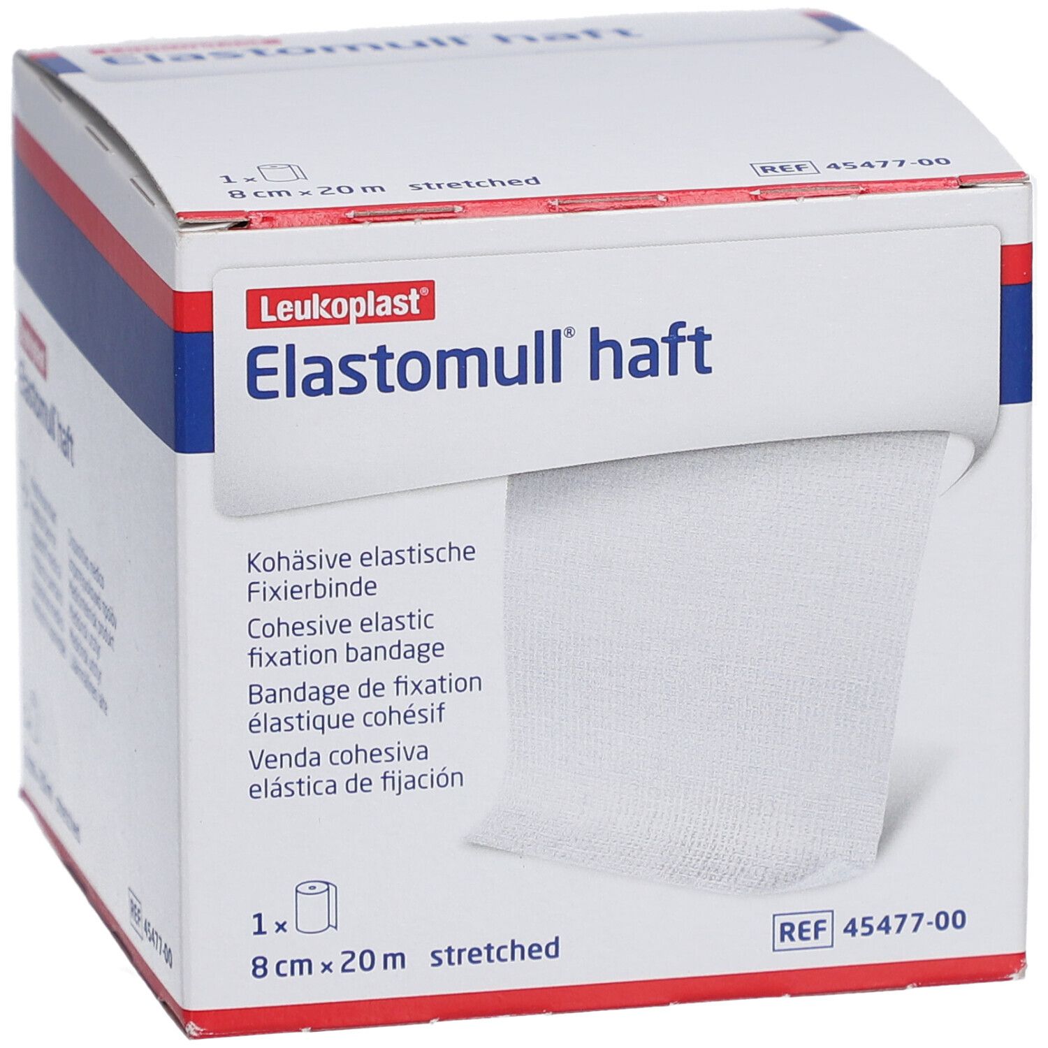 Leukoplast® Elastomull® haft Kohäsive elastische Fixierbinde 8 cm x 20 m