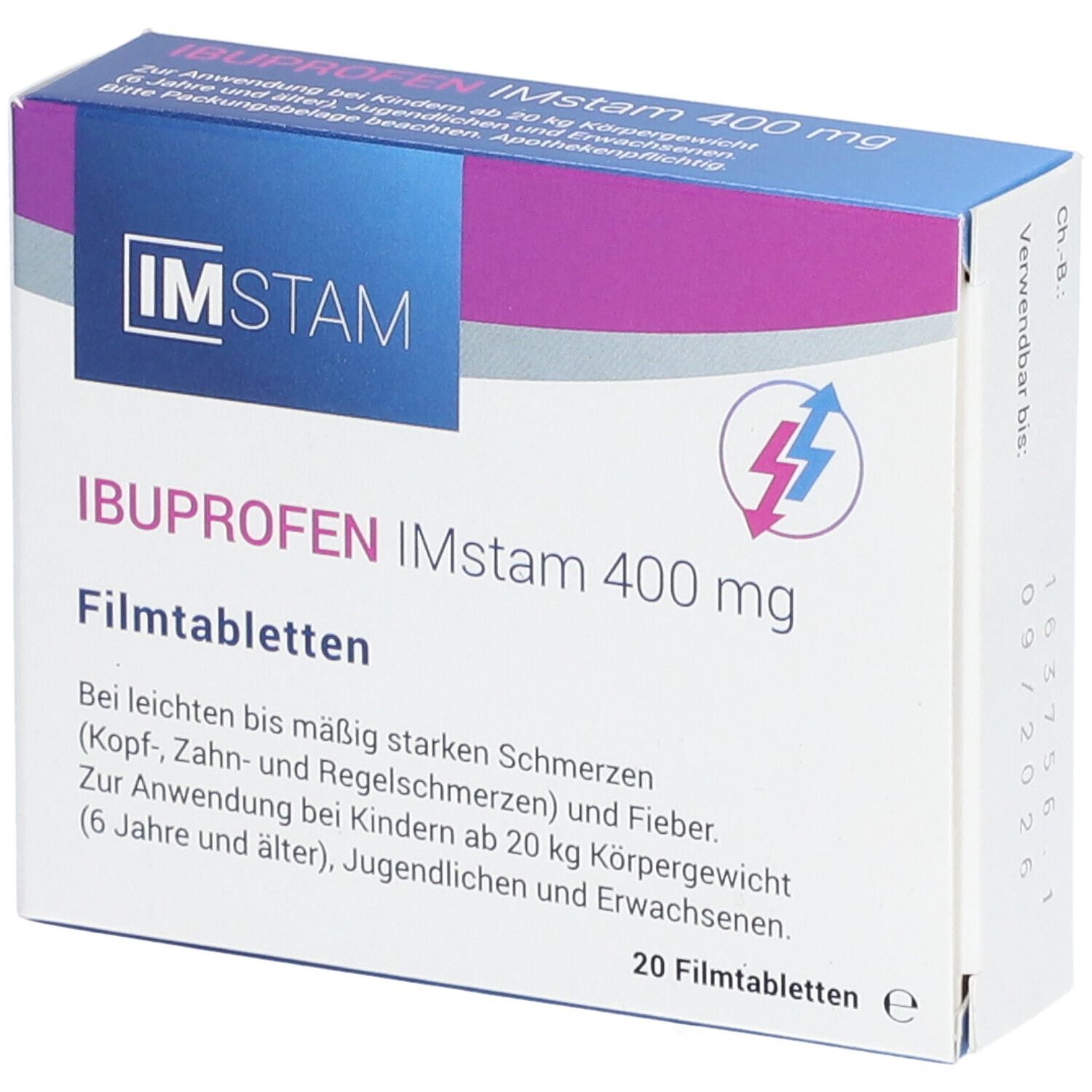 Ibuprofen IMstam 400 mg Filmtabletten
