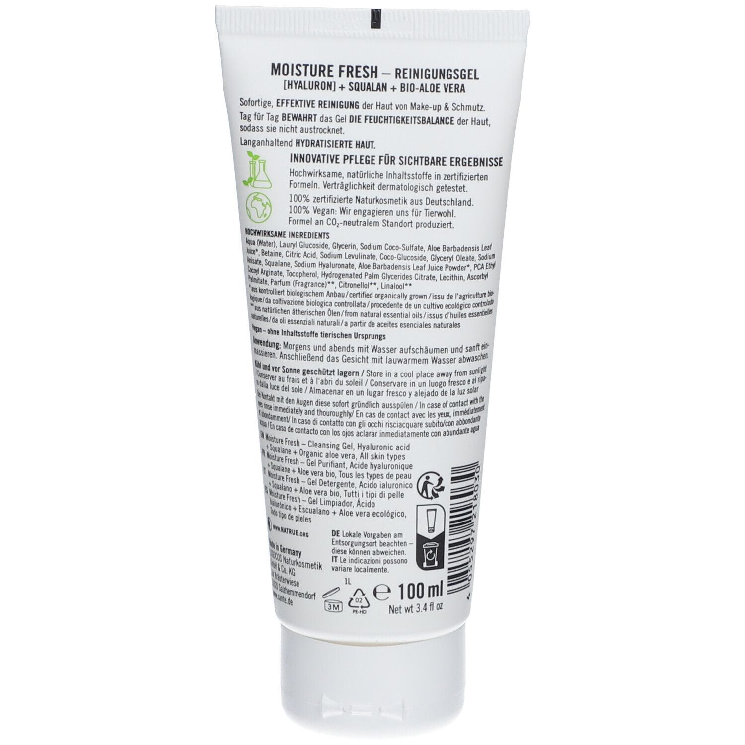 Moisture Fresh Reinigungsgel Hyaluron & Aloe Vera 100 ml Gel