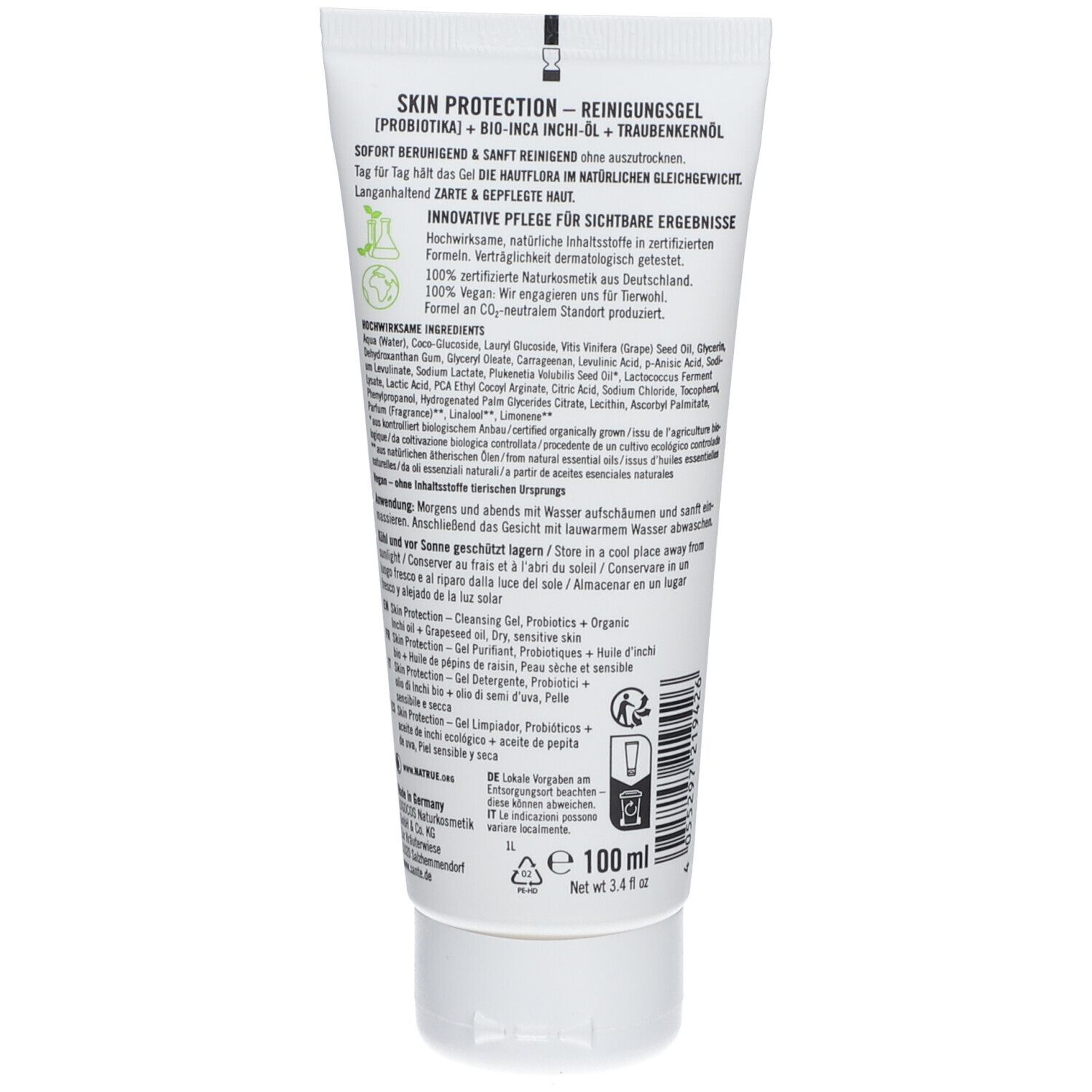 Skin Protection Reinigungsgel Bio-Inca Inchi-Öl 100 ml Gel