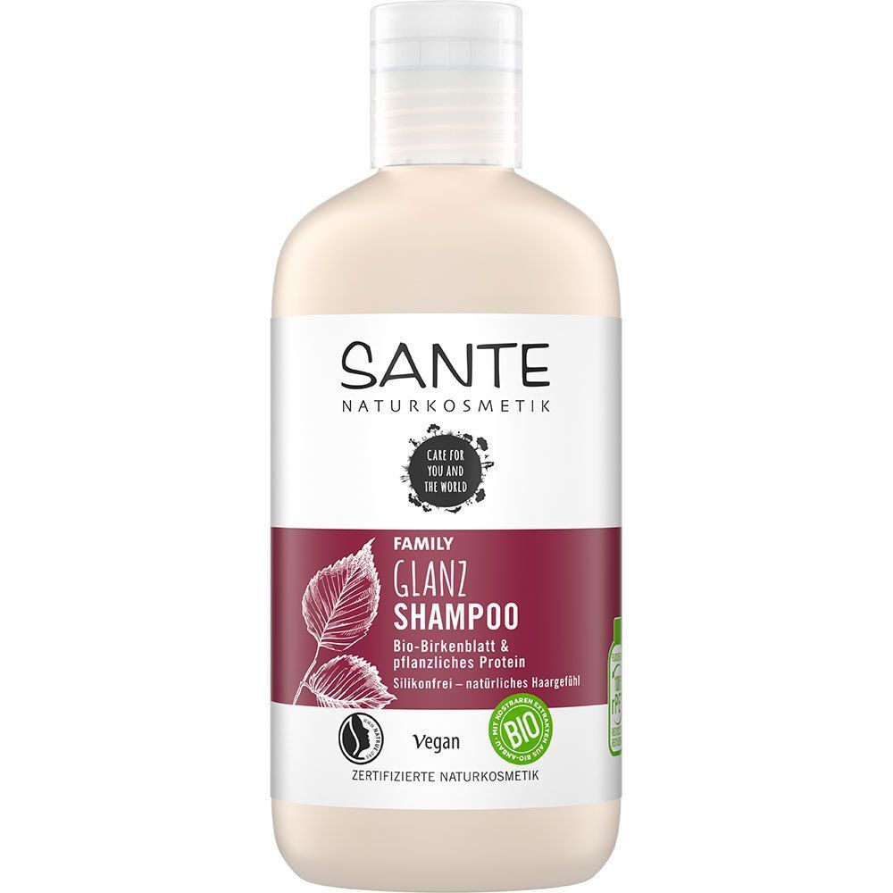 SANTE Naturkosmetik Family Glanz Shampoo Bio-Birkenblatt & Pflanzliches Protein
