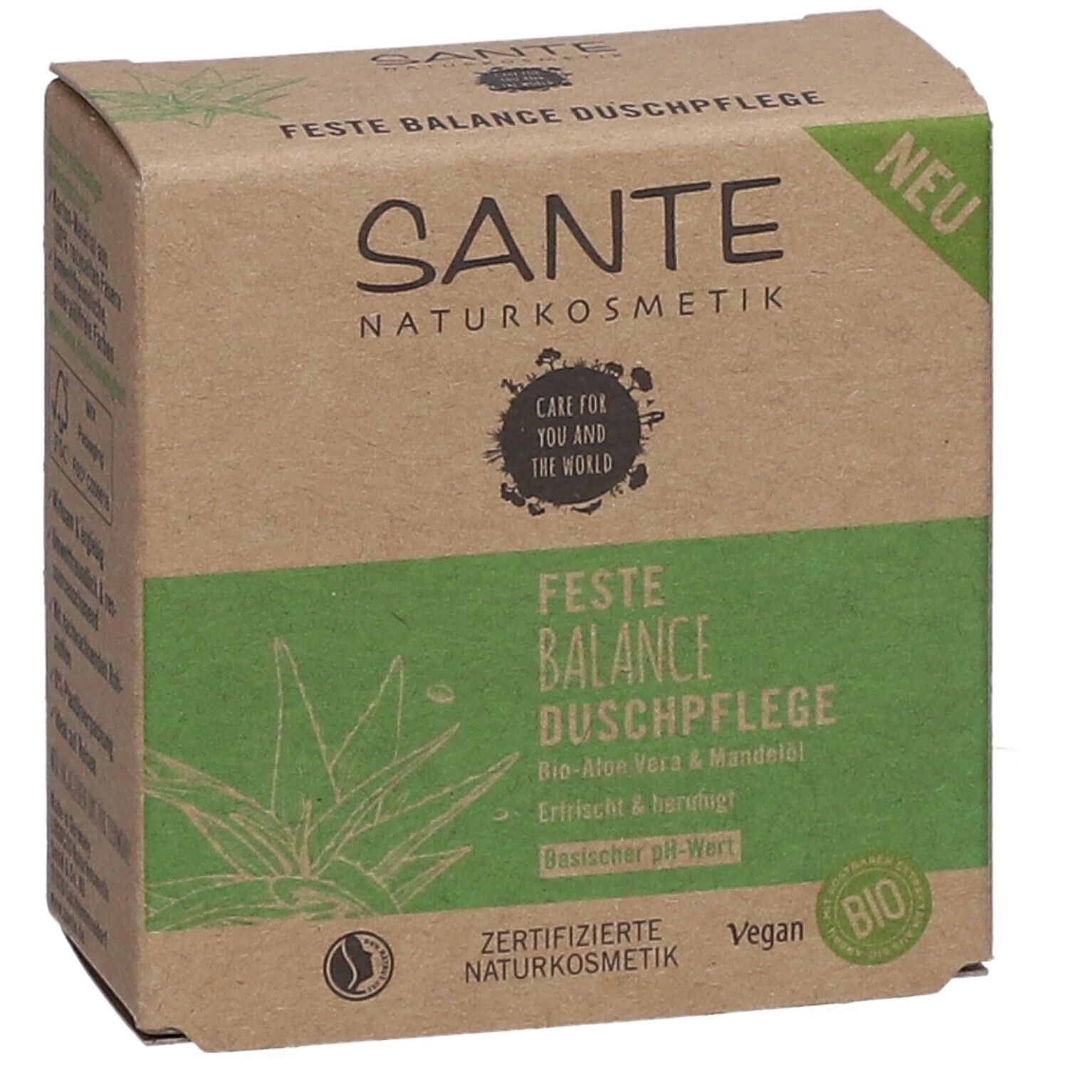 SANTE Feste Duschpflege Aloe Balance Bio APOTHEKE SHOP & Mandelöl - 80 Vera g
