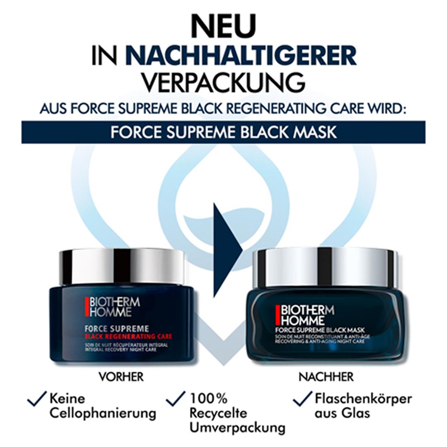 Biotherm Homme Force Supreme Black Mask Nachtcreme