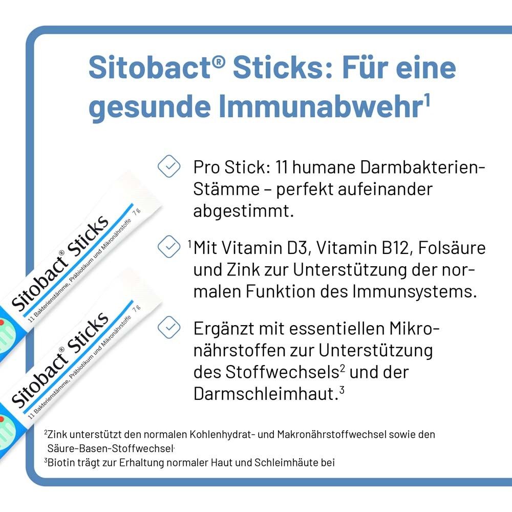 Sitobact Sticks 30x7 g Beutel