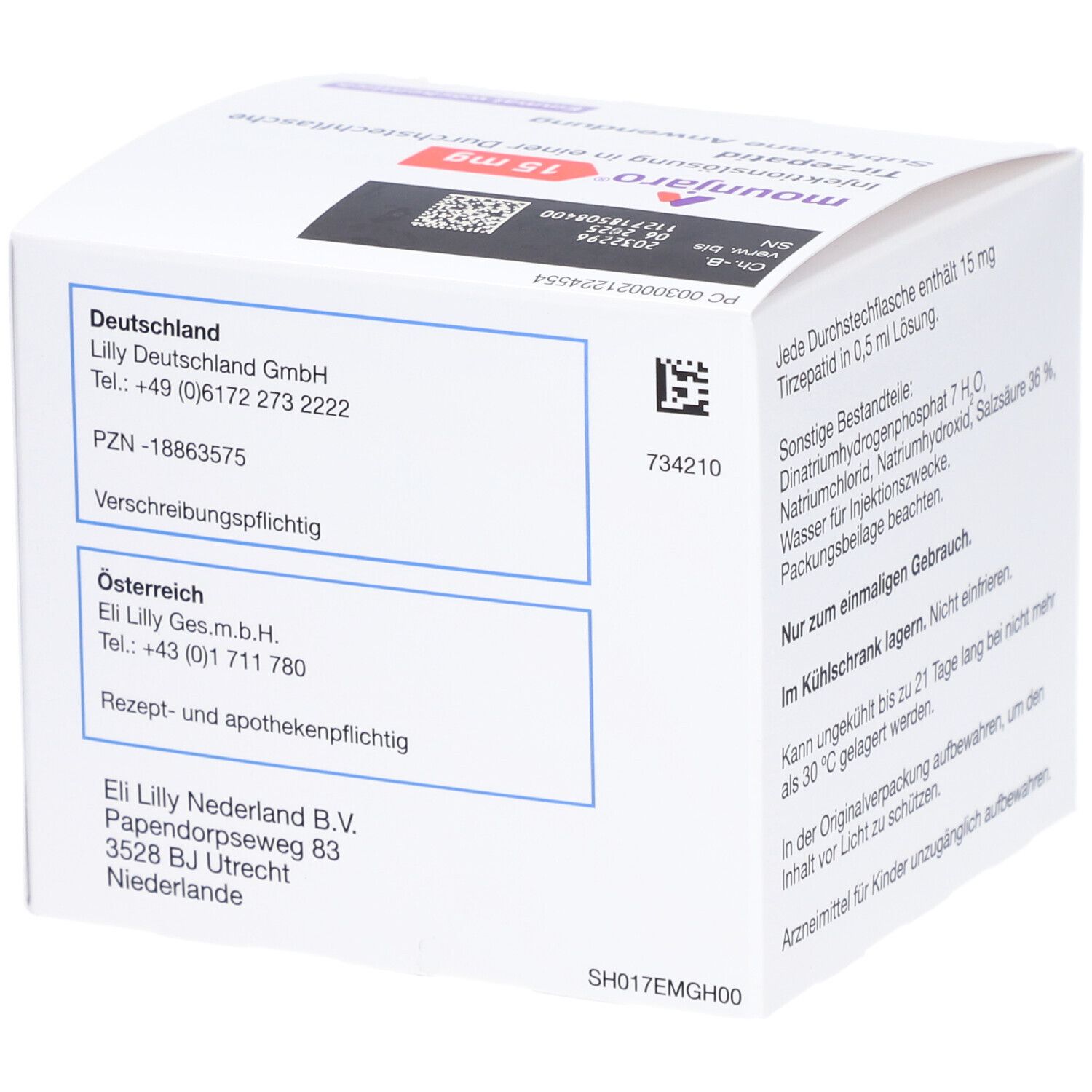 MOUNJARO 15 mg Injektionslösung i.e.Dsfl.