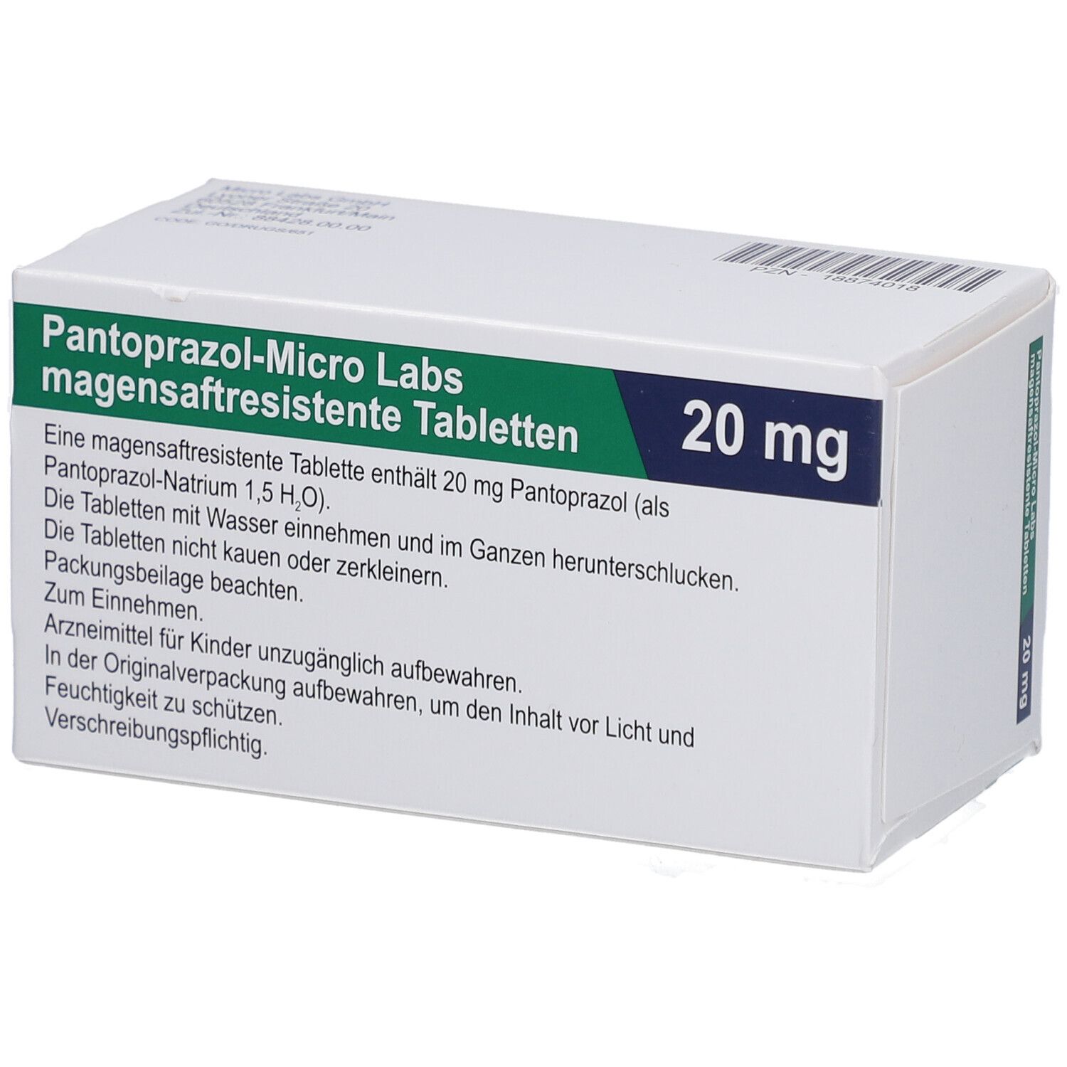 PANTOPRAZOL-Micro Labs 20 mg magensaftr.Tabletten