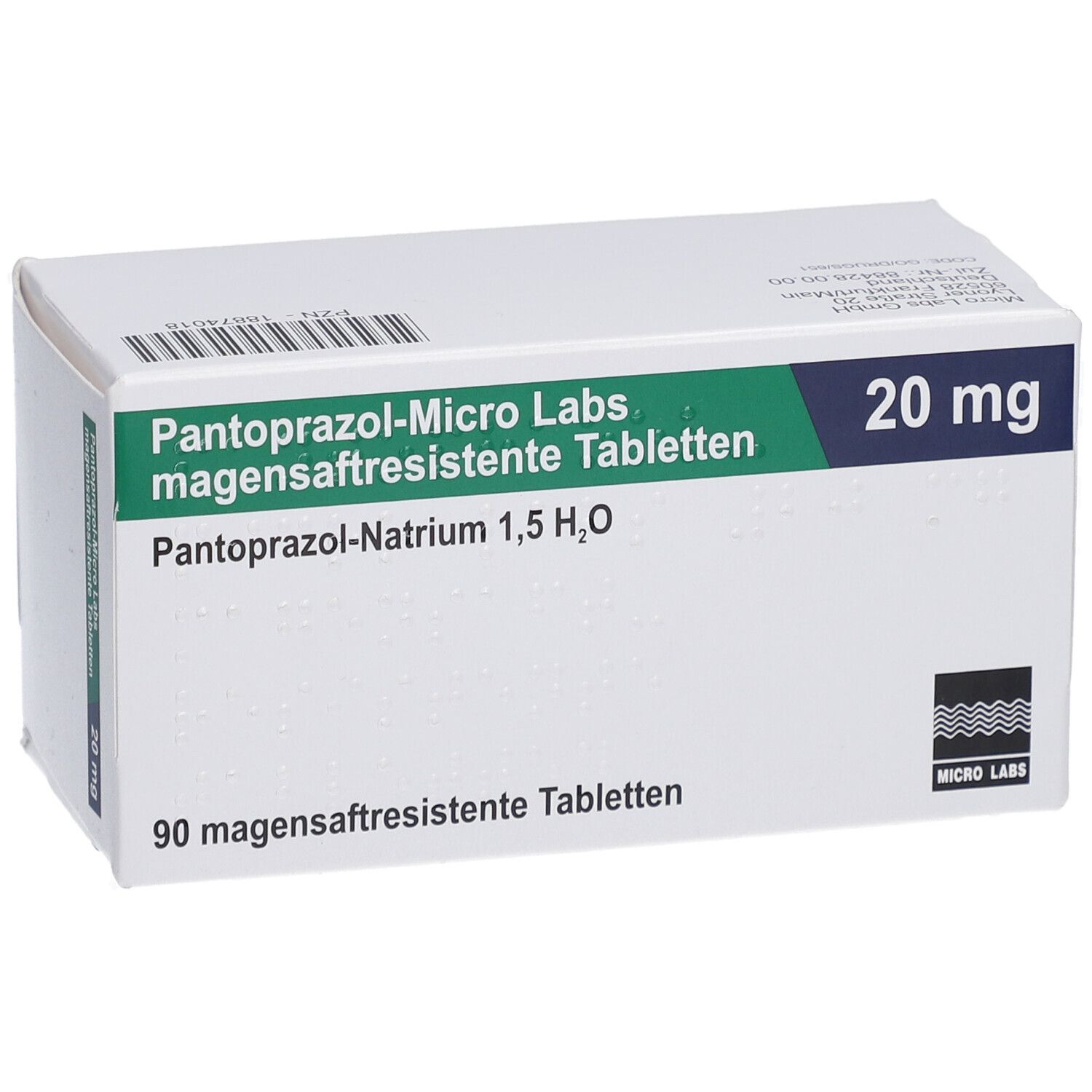 PANTOPRAZOL-Micro Labs 20 mg magensaftr.Tabletten