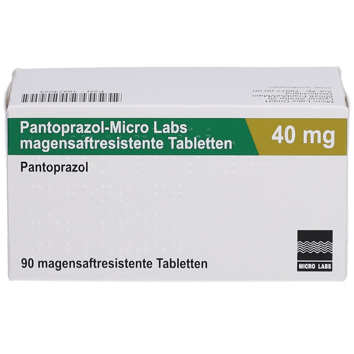 PANTOPRAZOL-Micro Labs 40 mg magensaftr.Tabletten