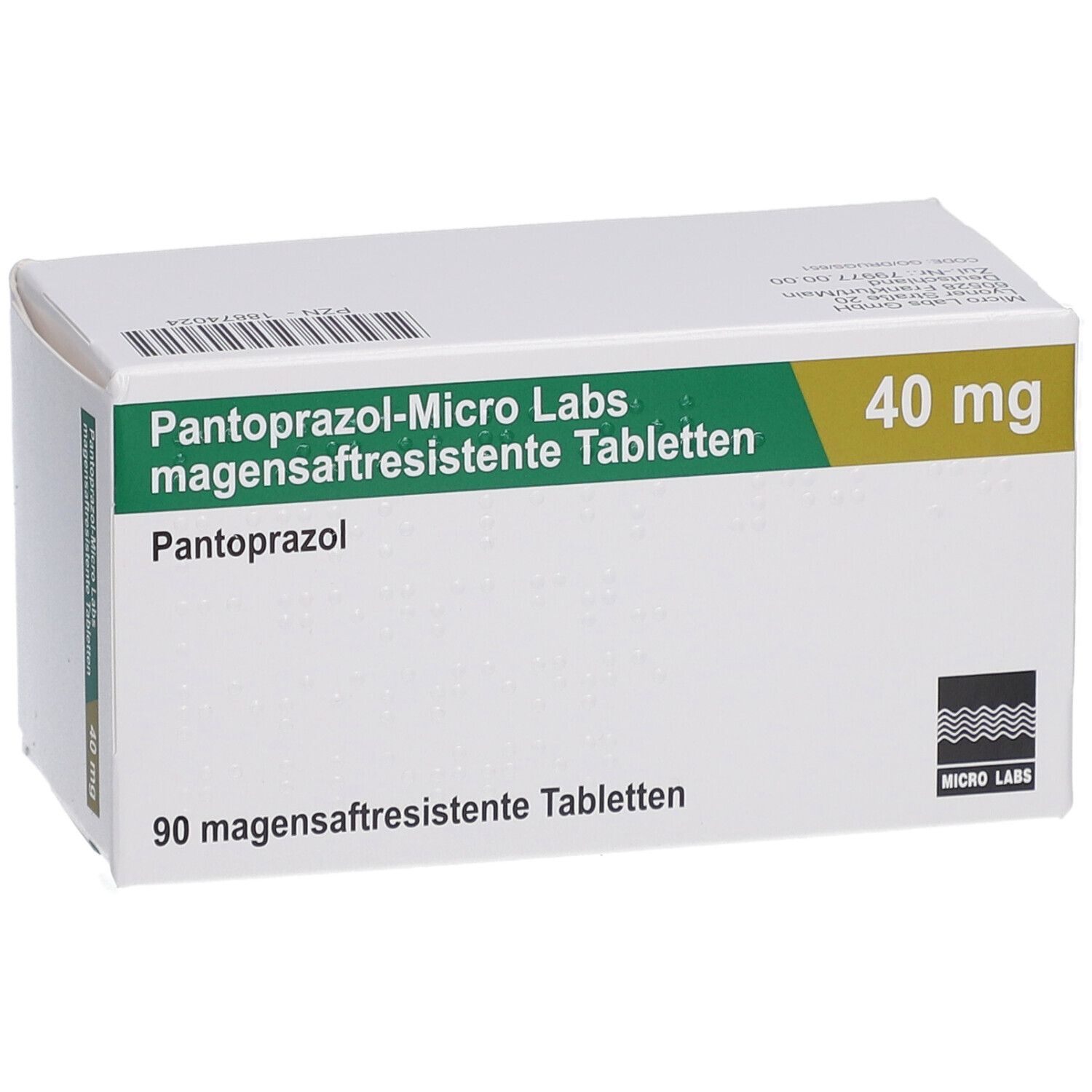 PANTOPRAZOL-Micro Labs 40 mg magensaftr.Tabletten